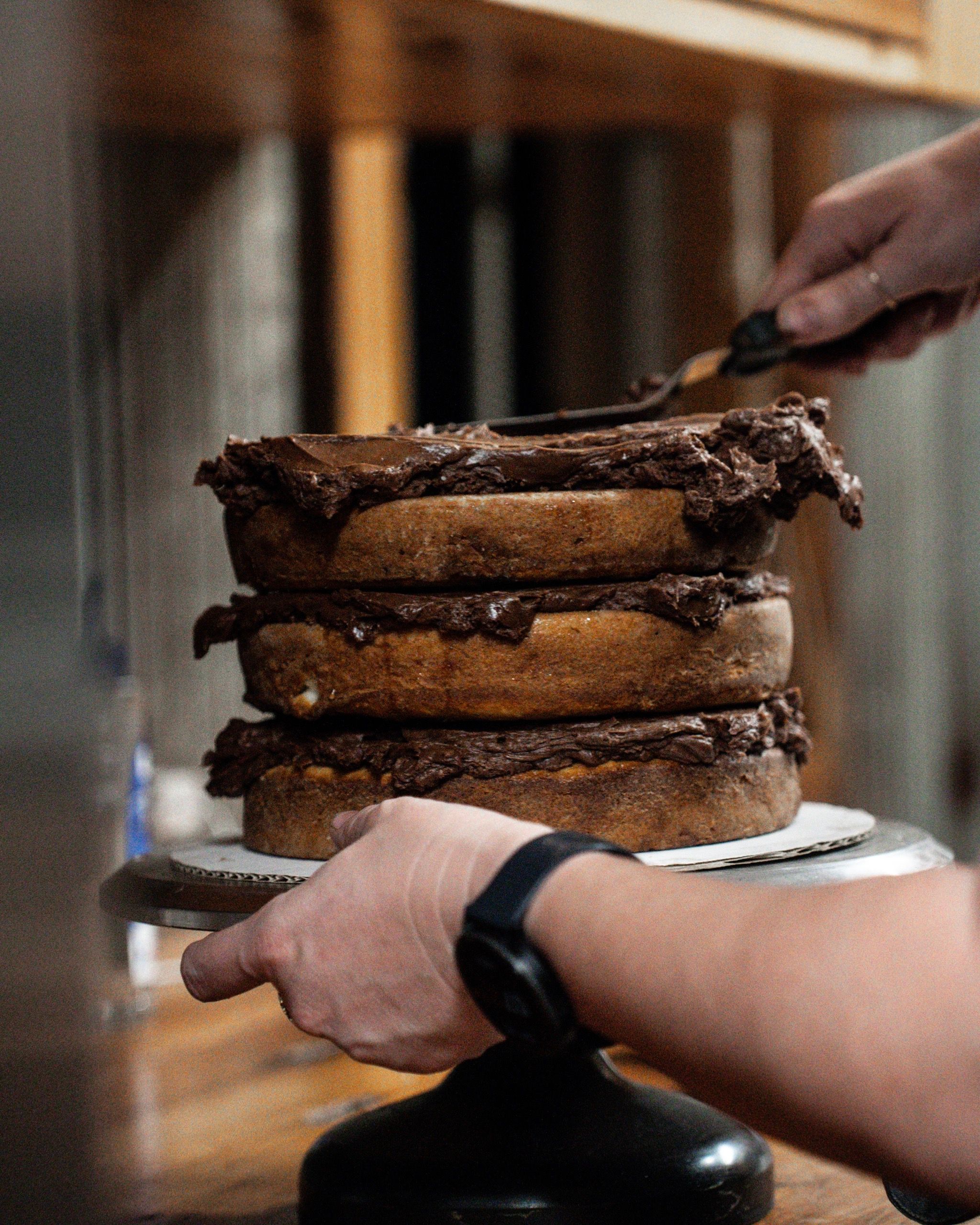 Enjoy a slice of cake after a long day hunting waterfowl as part of a Delta Outdoors Co. outfitter experience.